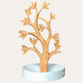 Timber Grace – Solid Wood Jewelry Tree, Handmade Decorative Organizer Stand, Gift for Mom