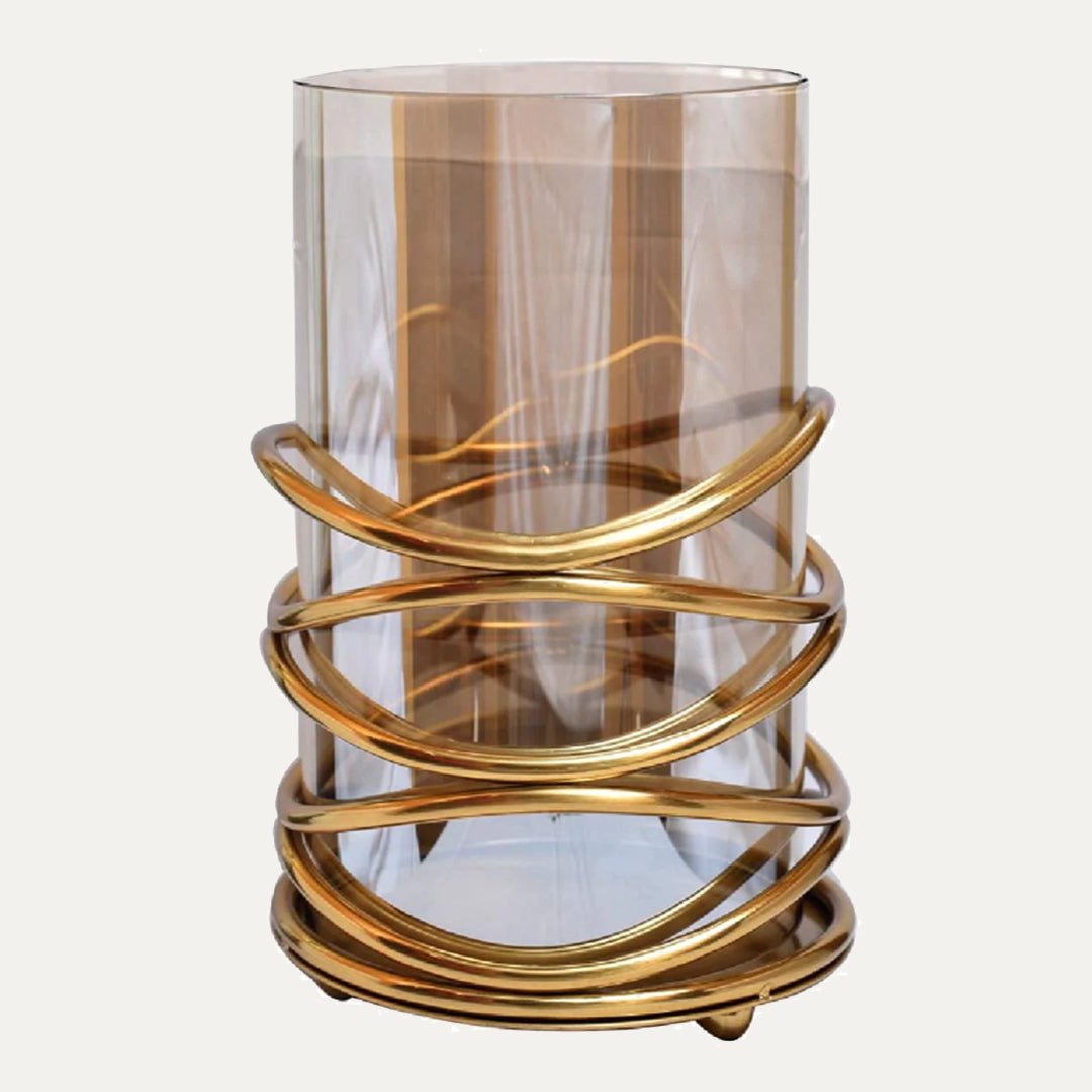 Swirl Design Candle Holder - Large