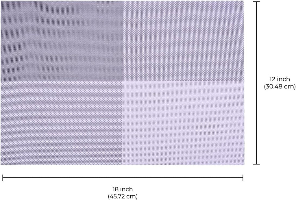 Notting Hill White Gray Placemats – Washable Heat Resistant