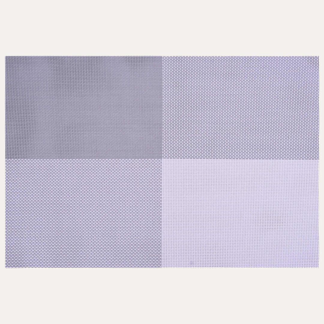 Notting Hill White Gray Placemats – Washable Heat Resistant