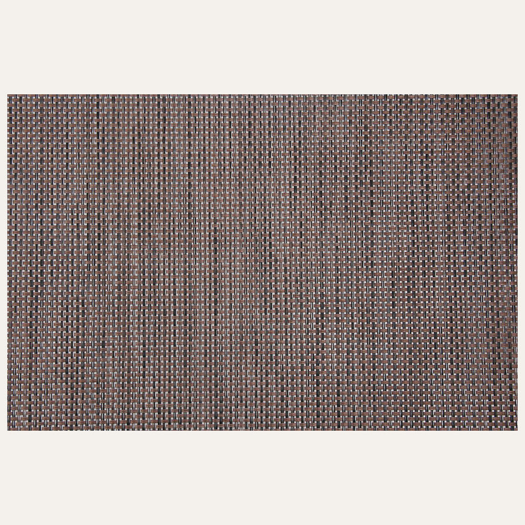 Decozen Placemats - Table Protector for Kitchen Decor Scratch Heat Resistant Placemats Washable Wipeable Indoor Outdoor Home Decor Table Place Mats Vinyl PVC 18x12 Inches - Brown