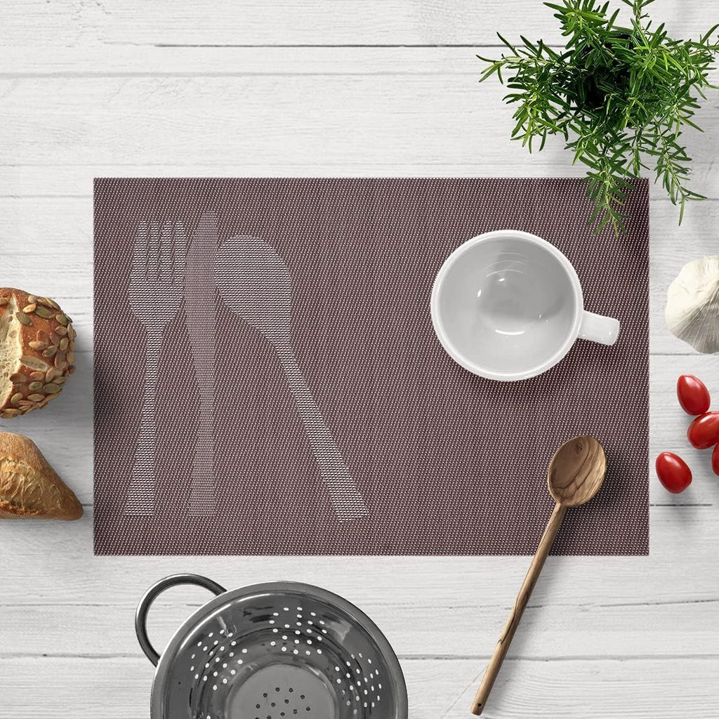 Cambridge Brown Vinyl Placemats – Heat & Scratch Resistant