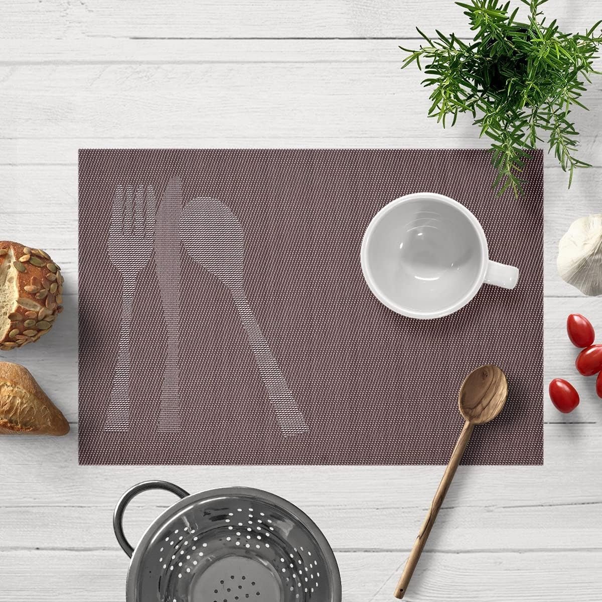 Cambridge Brown Vinyl Placemats – Heat & Scratch Resistant