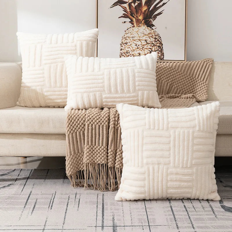 Throw Pillow Covers Knitting Fur