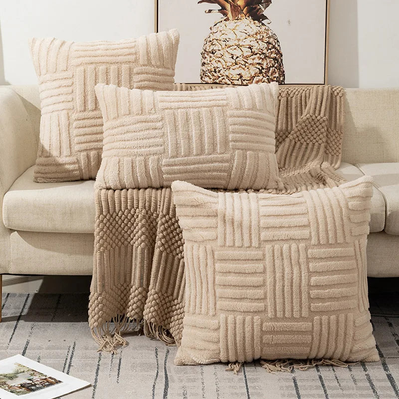 Throw Pillow Covers Knitting Fur