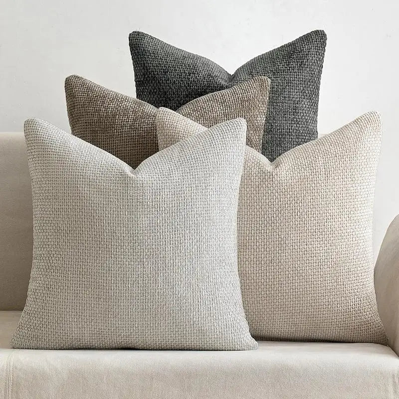 Chenille Throw Pillow Cover Decorative