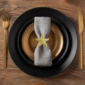 Golden Star – Napkin Rings in Gold Star Fish Design, Elegant Decorative Dining Table Décor