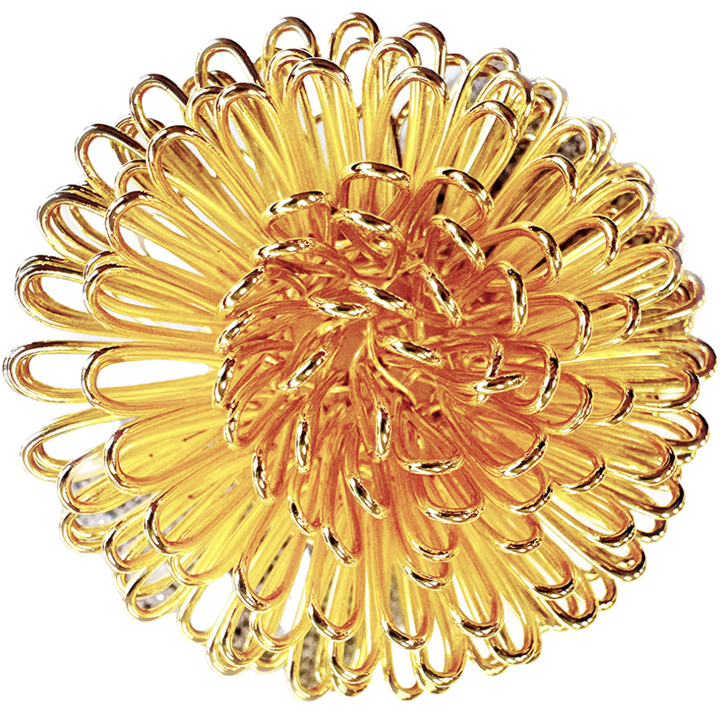 Floral Grace – Napkin Rings in Gold Floral Design, Artistic Decorative Dining Table Accent