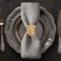 Golden Shell – Napkin Rings in Gold Turtle Design, Elegant Decorative Dining Table Décor